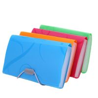 A6 Organ Bag Expanding File Folder For Documents Candy Colors Document Folders School Supplies Organizer School Office Binder