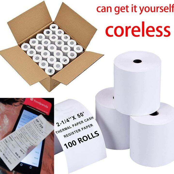 thermal paper paperang 57x50 57x40 57x30 100roll boxes For Foodpanda