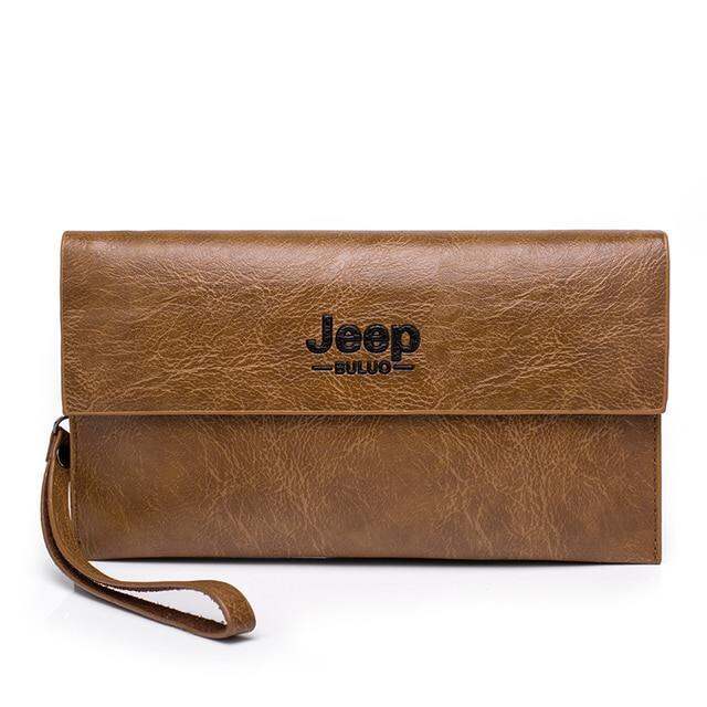 layor-wallet-jeep-buluo-ใหม่ผู้ชายกระเป๋าสตางค์ยาวสไตล์ที่มีคุณภาพสูงผู้ถือบัตรชายกระเป๋าซิปความจุขนาดใหญ่ยี่ห้อหนัง-pu-กระเป๋าคลัทช์