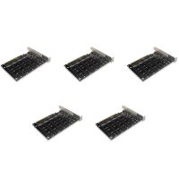 5X 4 Port NVMe to PCIE Adapter Card M.2 NVME to PCIe X16 Adapter 4X32Gbps M Key Hard Drive Converter Expansion Card