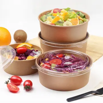 50PCS Disposable Bowl Biodegradable Lunch Bowl For Ice Cream Chili