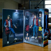 NECA Back To The Future Marty McFly Doc สีน้ำตาล Biff Tannen PVC Action Figure Collection ของเล่น Xmas Gift