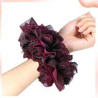 LULU กำมะหยี่สีทอง ขนาดใหญ่ scrunchies อีลาสติก ชุดคลุมศีรษะ แถบยางยืดหยุ่น ง่ายๆ ศิลปะผ้าศิลปะ แหวนผมผ้ากำมะหยี่เงายืดหยุ่น ผมเส้นผม