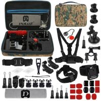 PULUZ 45 in 1 Accessories Ultimate Combo Kits with Camouflage EVA Case for GoPro Hero11 Black / HERO10 Black / GoPro HERO9 Black / HERO8 Black / HERO7 /6 /5 /5 Session /4 Session /4 /3+ /3 /2 /1, DJI Osmo Action and Other Action Cameras