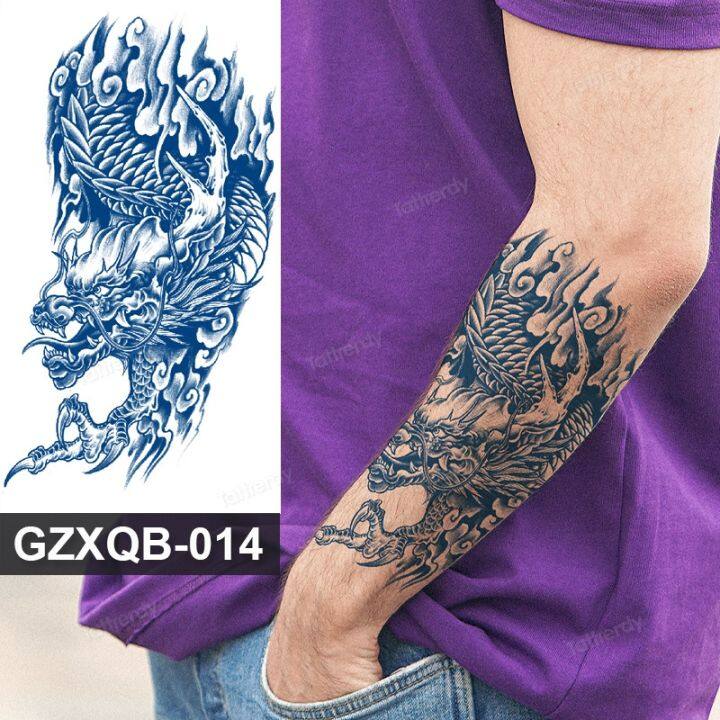 hot-dt-semi-permanent-herbal-lasting-ink-men-temporary-sticker-flash-tatto-fake-tatoo