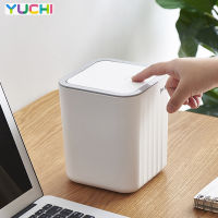 Desktop Mini Car Table Bin Trash Bucket Kitchen Can Office Kitchen Zero Waste Recycling Buckets Tools Storage Cubes for Garbage