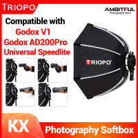 Triopo 55cm/65cm/90cm Speedlite Portable Octagon Umbrella Softbox with Honeycomb Grid KX New Version Outdoor Flash Soft Box for DLSR Cameras