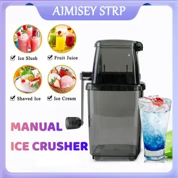 Manual Ice Crusher Household Ice Crusher Rotary Ice Crusher Ice Cube Cutter  Portable Ice Machine Hand Crank Ice Chopper 