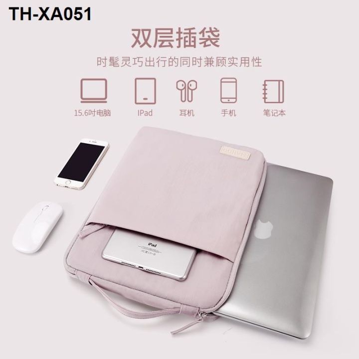 กระเป๋าแล็ปท็อปแบบพกพาที่ดูดีกระเป๋าซับหญิงขนาด-14-นิ้วเหมาะสำหรับ-apple-macbook16-lenovo-savior-huawei-matebook13-dell-15-6-นิ้วแท็บเล็ตกันกระแทกฝาครอบป้องกัน
