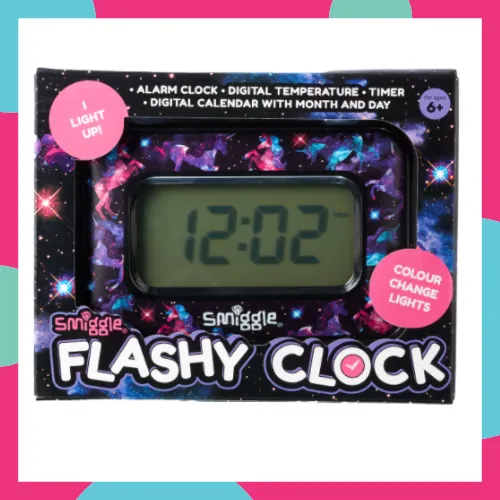 Smiggle Authentic Galaxy Flashy Alarm Clock with digital Temperature recorder Clocks Lazada PH