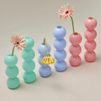 Jade Color bubble vase creative small flower stand glass vases decorative vase home decoration accessories for living room