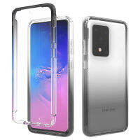 Samsung Galaxy S20 Ultra Case, RUILEAN Transparent 2-in-1 Gradient Shockproof Case for Samsung Galaxy S20 Ultra