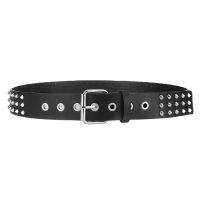 Uni Fashion Rivet Belt for Women&amp;Men Studded Punk Rock With Pin Buckle Black Ceinture Femme