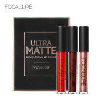 FOCALLURE ลิปสติกเนื้อแมตต์ติดทนยาวนาน (3 ชิ้น)