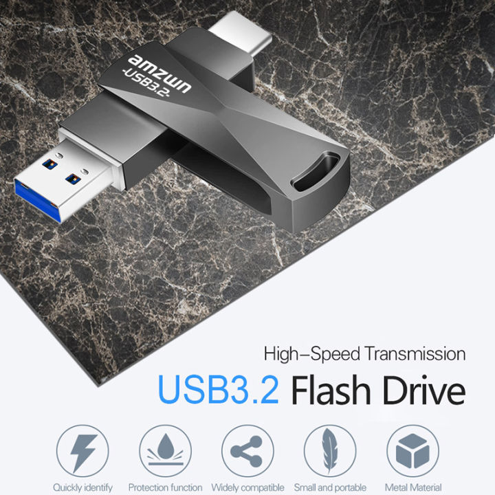 usb-3-2-type-c-flash-drive-otg-256gb-128gb-512gb-สูงสุด32gb-metal-memory-stick-pen-drive-แฟลชไดรฟ์