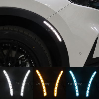 ชิ้นส่วนรถยนต์ไฟ LED ด้านข้าง1ชุดไฟสำหรับฮอนด้า CR-V CRV 2023 2024 DRL โป่งล้อเลี้ยวไฟสัญญาณกลางวันอุปกรณ์เสริมรถยนต์87Tixgportz