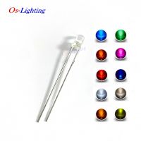 100PCS 3mm LED Light Emitting Diode Kit F3 Warm White Red Blue Green UV Orange Yellow Pink 3V PCB Assortment ( Short Legs )Electrical Circuitry Parts