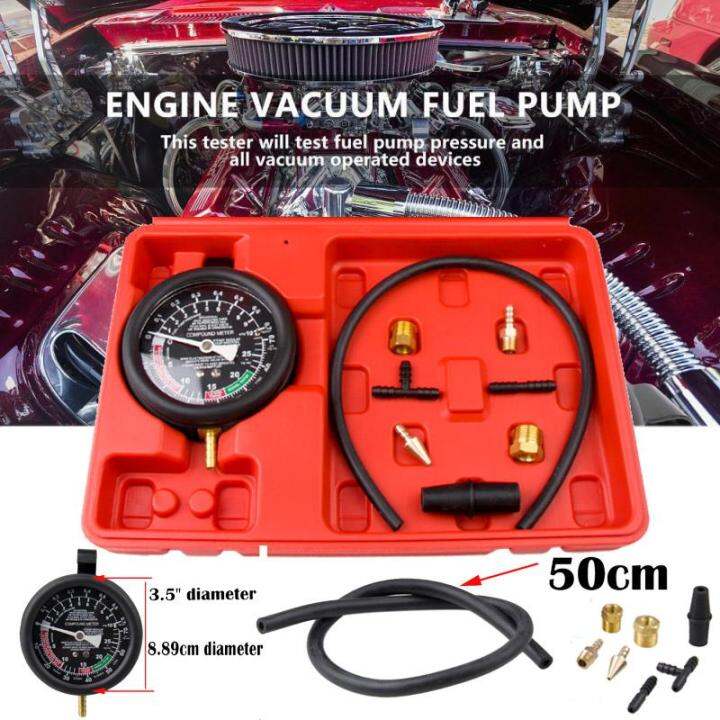 Car Engine Vacuum Fuel Pump&Vacuum Tester Gauge Carburetor Pressure