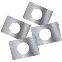 4 Pcs Pocket Door Lock House Number Reinforcement Ball Hole Filler Stainless Steel Knob Plate