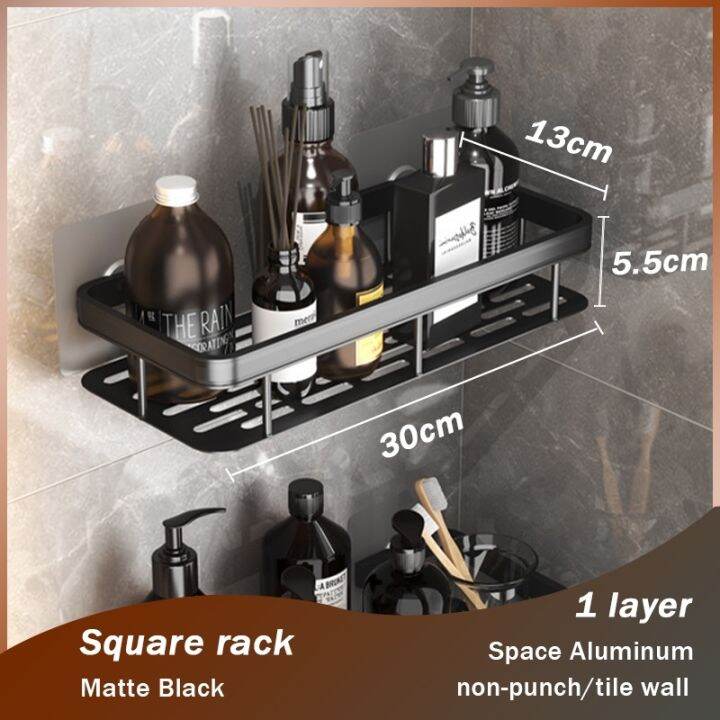 JOTO Bathroom Organizer Storage Shelf Rack Space Aluminum Stainless