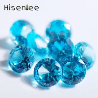 50PCS Color Transparent Crystal Zircon 3D Diamond Shape Pointed Bottom Non-porous Gemstone For DIY Nail Art/Jewelry Accessories