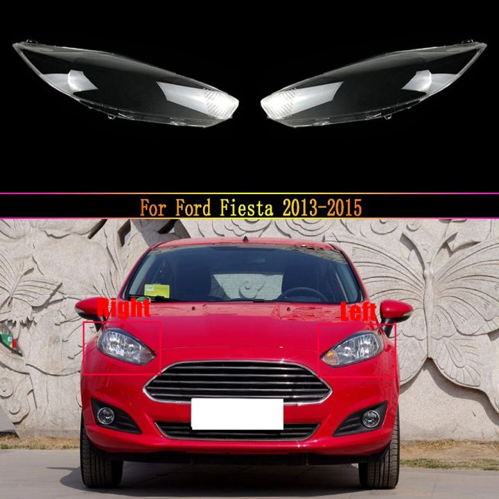 กรอบไฟหน้ารถยนต์รถยนต์สำหรับ-ford-fiesta-2013-2014-2015ที่เปลี่ยนฝาครอบ-lampu-depan-mobil
