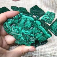 Natural Malachite Slice Crystal Mineral Specimen Polished Quartz Slab Rock Home Decoration Gift Energy