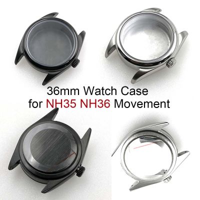 36Mm Watch Case For NH35 NH36 Movement Diving Watches Modified Part Stainless Steel Case