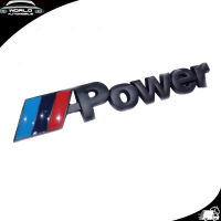 logo Power ใส่ BMW โลโก้ Power งานโลหะ (ตัวแพง) สีดำด้าน โลหะ ชุป ตัวแพง 1ชิ้น bmw 2-4 ประตู มีบริการเก็บเงินปลายทาง