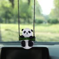 【CW】Car Rearview Mirror Pendant Cute bamboo panda Ornament Auto Interior Decoration Accessories