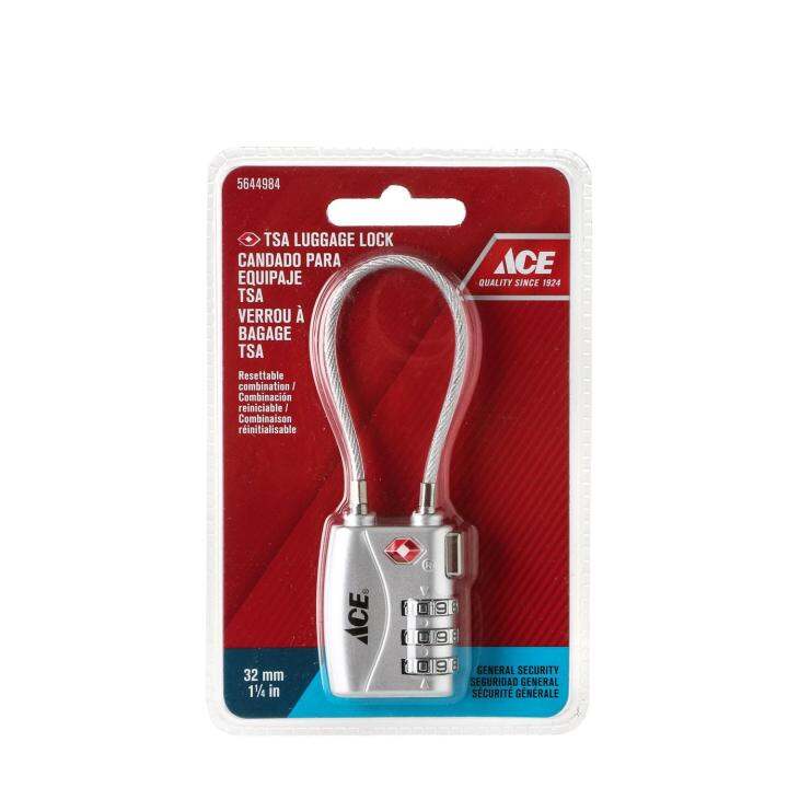Ace Hardware TSA Cable Shackle Luggage Lock 32mm Lazada PH