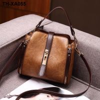 Leather female bag bag on female new 2023 summer lightweight portable bucket bag ladies fashion worn packets