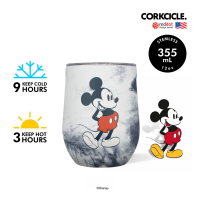 CORKCICLE แก้วสแตนเลส เก็บความเย็นได้นาน 9 ชม. เก็บความร้อนได้ 3 ชม. 355ML รุ่น STEMLESS DISNEY MICKEY  TIE DYE 12OZ