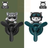 Husky Pilot Car Air Freshener Cartoon Air Outlet Fragrance Interior Accessories Propeller Flavoring Perfume Diffuser Supplies