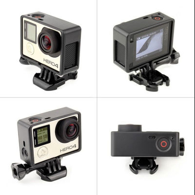 【Hot-Selling】 เคสฝาครอบกล้องวิดีโอสำหรับ Gopro Hero 4 3 + 3เคสกรอบป้องกันขอบสำหรับ Go Pro Hero4อุปกรณ์เสริม3 + 3กล้องแอคชั่นแคมเมรา
