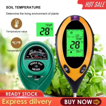 Lawn Plant Pot Soil Thermometer Hygrometer with Probe Temperature