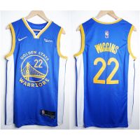 Jersey Basketball NBA GOLDEN Starry WARRIORS 22 ANDREW WIGGINS 75TH Blue 21/22