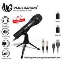 Waradigm-ไมโครโฟนทิศทาง cardioid ระดับมืออาชีพ, USB 2005 xlr, ใช้สำหรับร้องเพลง deshtop, ถ่ายทอดสด, บันทึก