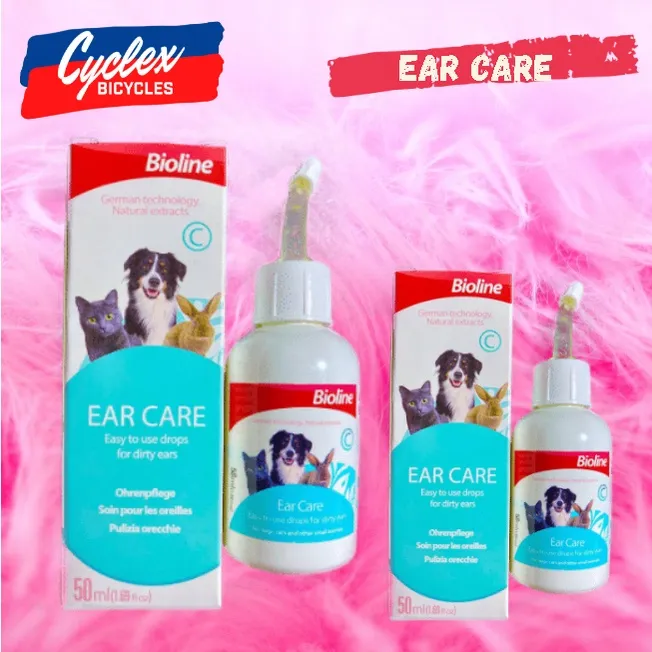 CYCLEX Bioline Ear Care for Cats & DOGS (50ml) Ear Care with special
