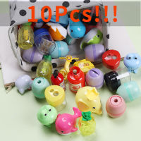 10Pcsset Cute Mini Pencil Sharpener Creative Emotions Plastic Pencil Sharpener For Kids Gifts Kawaii Stationery School Supplies