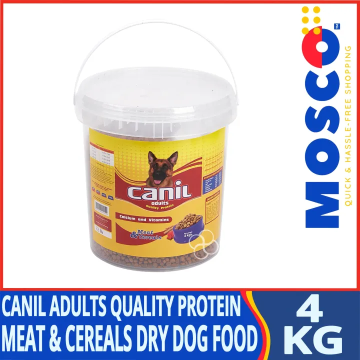 Canil Adults Quality Protein Meat & Cereals Dry Dog Food 4kg Lazada PH