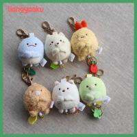 LIANGYAOKU จี้สัตว์ขนาดเล็กนุ่มรูปการ์ตูนสัตว์พวงกุญแจแหวน Sumikko Gurashi น่ารักน่าสนใจ