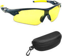 iLumen8 BEST Shooting Glasses UV Blacklight Yellow Vision Safety Eye protection Yellow 1 Pair