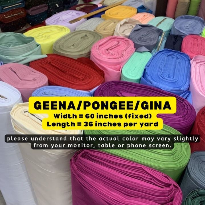 Tela / Fabric , Pongee Geena Fabric for Lining Skirting Backdrop