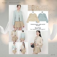 SLYQ FONDUE PASTEL TWEED JACKET เสื้อคลุมผ้าทวีดกระดุมหน้าแขนยาว