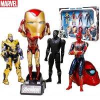 หุ่นฟิกเกอร์สไปเดคโกแบล็คแพนเทอร์ของเล่นคืนสภาพได้พันธมิตร Marvel Avenger รูปปั้นของเล่นเป็นของขวัญ