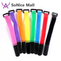 Buckle Fishing Lure Pole Rod Binding Strap Magic Nylon With 4pcs Sticker