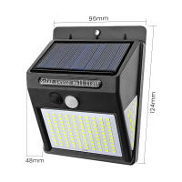 SUNYIMA Solar street Light 130LED Waterproof Solar PIR Motion Sensor Wall Light Solar Garden Lights Fence Pathway Sunlight