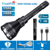 ไฟฉายล่าสัตว์ Trustfire T90 21700 2300lm ไฟฉาย LED แบบชาร์จไฟได้แสงยุทธวิธีแคมป์ไฟเดินป่า / ตกปลา / ไฟกลางคืน