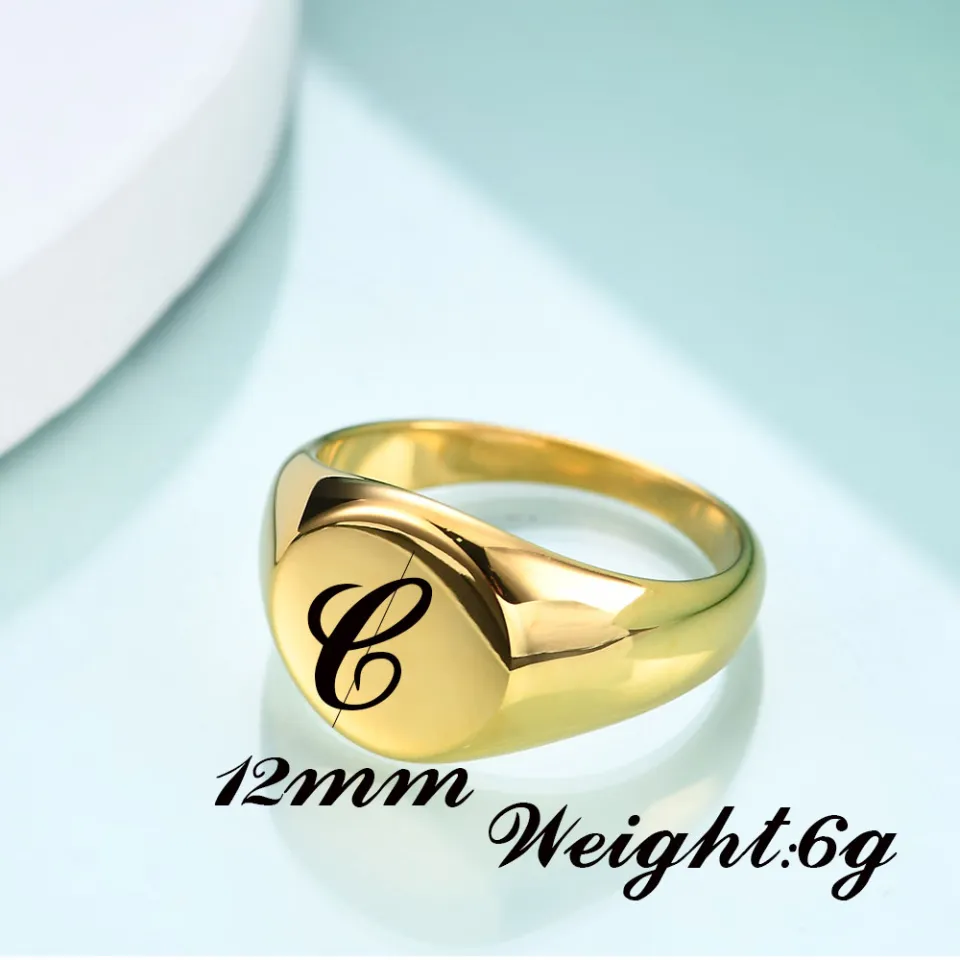 Silver A-Z Initial Ring , Custom Signet Ring, M Letter Ring, 925 Sterling  Silver Monogram Alphabet Ring, Silver Celtic Design Letter Ring - Etsy |  Custom signet ring, Letter ring, Initial ring